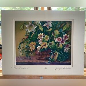 Fanny Bilodeau “Tropical Florals” Vibrant Art Print Signed and Numbered